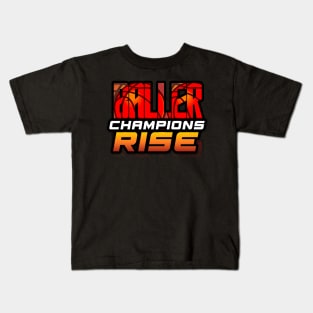 Baller Champions Rise - Basketball Graphic Quote Kids T-Shirt